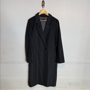 Quince Elegant Grey Trench Coat